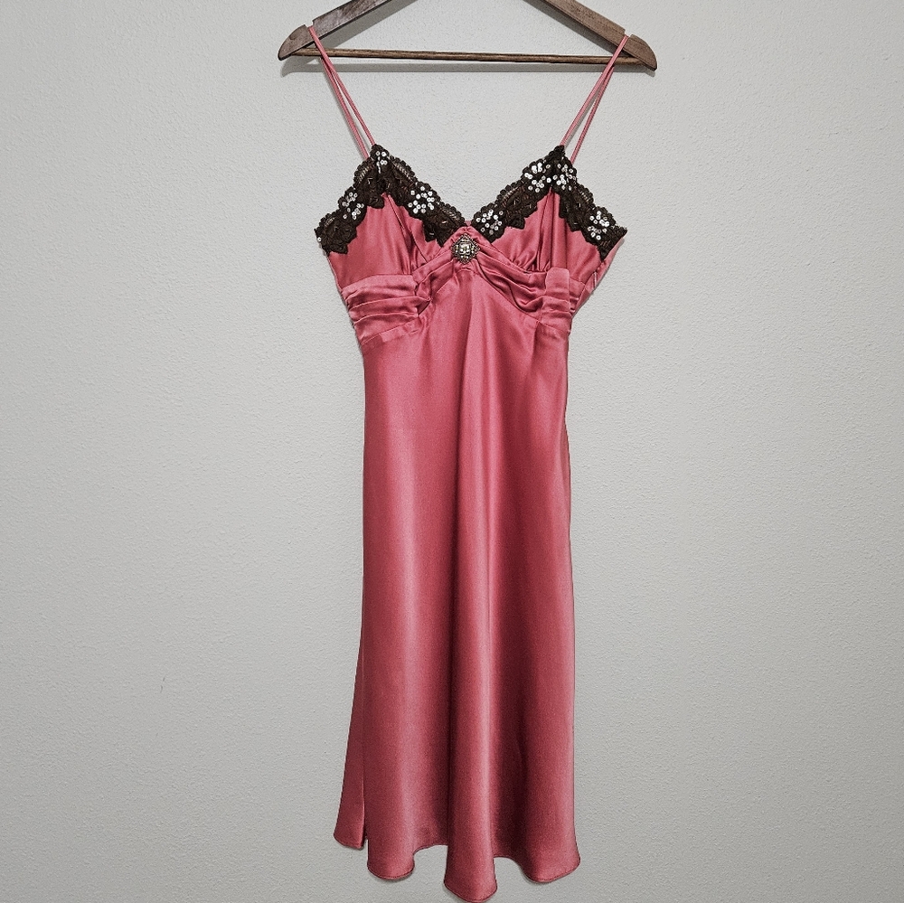 Y2K Silk Babydoll Slip Dress 6